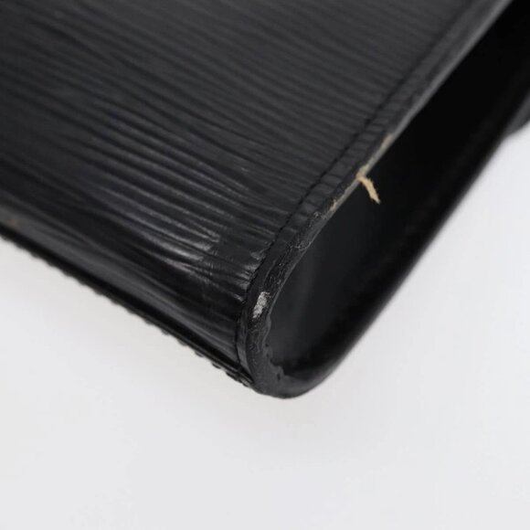 LOUIS VUITTON Epi Art Deco Clutch Bag Black M52632 LV Auth 88337 - Picture 4 of 16